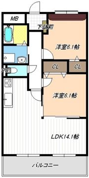 ディアコートの間取り画像