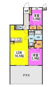 サクセス上大利の間取り画像