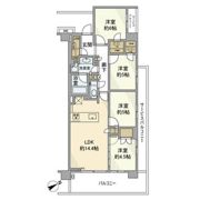 バウス一之江の間取り画像