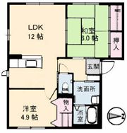 シェソワ大立の間取り画像