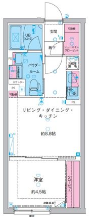 GENOVIA池袋の間取り画像