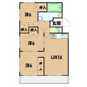 ドミールFUTABA A棟の間取り画像