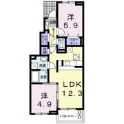 ジュネス・SOGO Aの間取り画像
