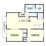 チェリーハイツTWO Aの間取り画像