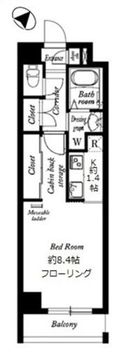 Saint－Clair Kawasakiの間取り画像