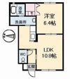 西深津ハイツ C棟の間取り画像