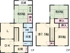 つつじが丘北10番町戸建の間取り画像