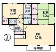 オークス 壱番館の間取り画像