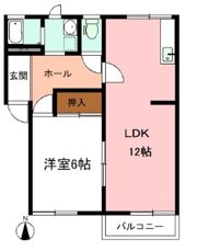 タウニィ石田の間取り画像