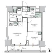 ONE ROOF RESIDENCE ASAKUSABASHIの間取り画像