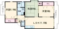 シャロームDの間取り画像
