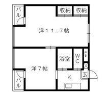 レインボープラザの間取り画像