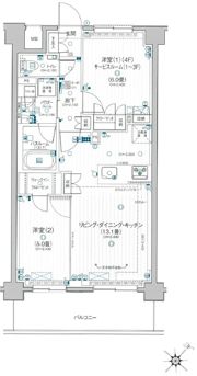 パレステージ相模大野テラスの間取り画像