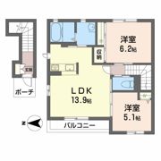 シャーメゾンベルテの間取り画像