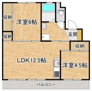 スカイクレスト1号棟の間取り画像