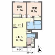 シャーメゾン園部の間取り画像