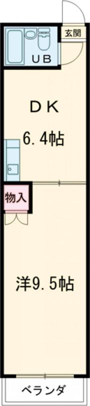 ダイドー1RMの間取り画像