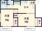 シティハイム清水Bの間取り画像