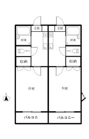 ハイツヤマネ2の間取り画像