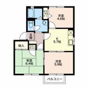 フォーレス森林公園 Cの間取り画像