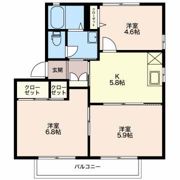 ヒルズけやきの間取り画像
