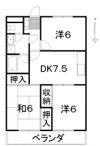 メゾン上市の間取り画像