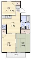 阿波屋ハイツ Bの間取り画像