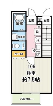 キャメル狭山市入間川の間取り画像