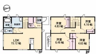 戸建 エコステージの間取り画像
