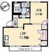 ディアスすぎ A棟の間取り画像