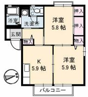 サングリーン A棟の間取り画像