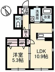 シャーメゾン浦川の間取り画像