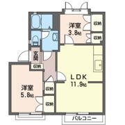 ヴェルドミ―ル Bの間取り画像