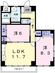 シエル青山の間取り画像