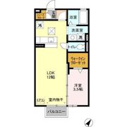 スクエアヒルズ Aの間取り画像