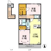 クレインⅥの間取り画像