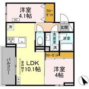 D'Bless和田町の間取り画像