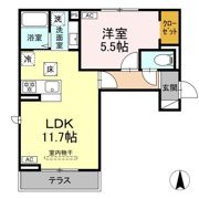 トリシア三輪の間取り画像