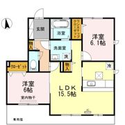 デルニエコート B棟の間取り画像