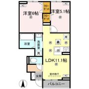 グランツ上福万 A棟の間取り画像