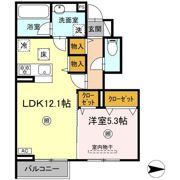 (仮称)D-ROOM下城野の間取り画像