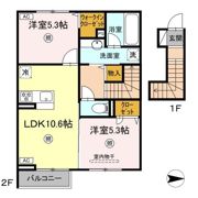 (仮称)D-ROOM下城野の間取り画像