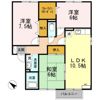 エスポワール大川田Ⅱ・Ⅲ Ⅲの間取り画像