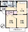 サンハイツ Cの間取り画像