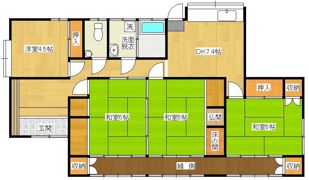 FUJIハウス早水（4DK）の間取り画像