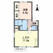 花の曲 Cの間取り画像