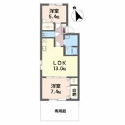 ハイツかえでの間取り画像