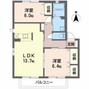 シャーメゾンヴェルデαの間取り画像