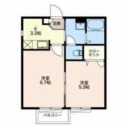 サンパーク西塚 Aの間取り画像