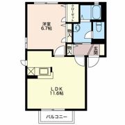 ルミエール本野 Aの間取り画像